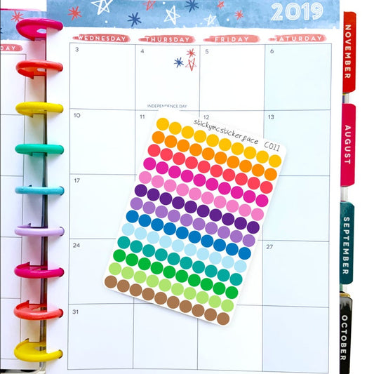 Transparent Dot Stickers