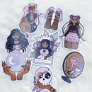 Dark Skin Pastel Goth | Sticker Die Cut Pack