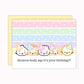 Birthday Party "Dimsum-body say it's your birthday?" | Greeting Card