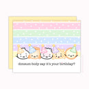 Birthday Party "Dimsum-body say it's your birthday?" | Greeting Card