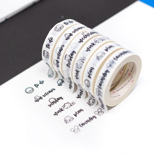 Scripts Collection - Volume 1 | Washi (set of 6)