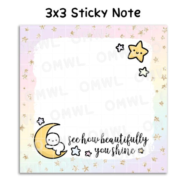 See How Beautifully You Shine | Sticky Note