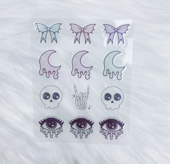 Clear Pastel Goth | Sticker Sheet