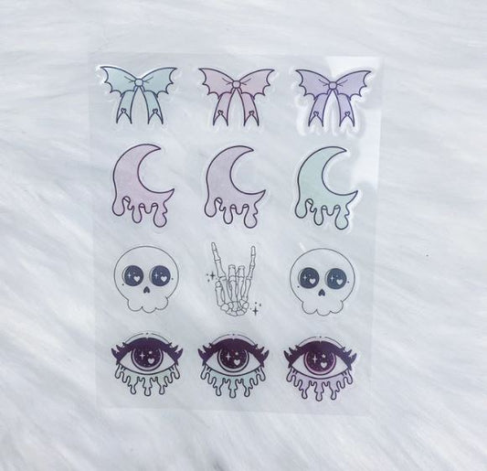 Clear Pastel Goth | Sticker Sheet