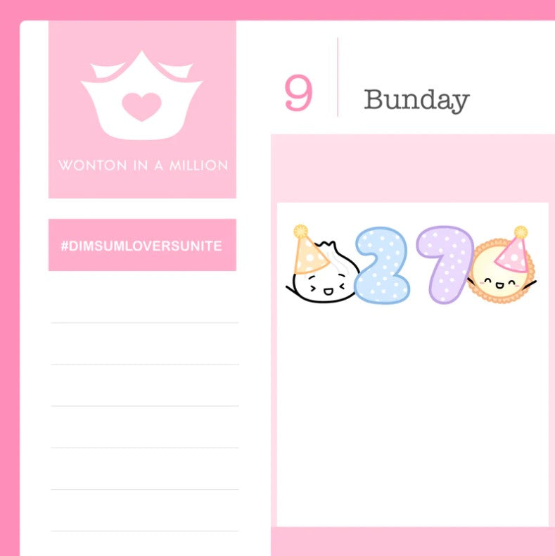 Birthday Balloons Countdown | Sticker Sheet