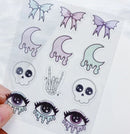 Clear Pastel Goth | Sticker Sheet
