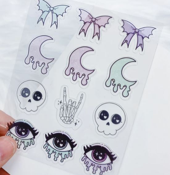 Clear Pastel Goth | Sticker Sheet