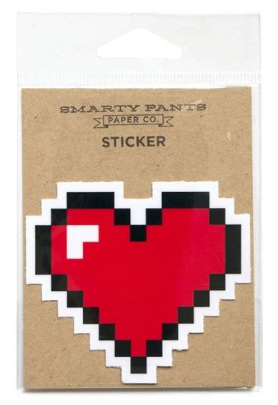 8 Bit Heart - Vinyl Sticker