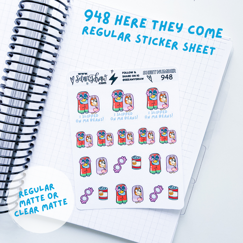 Here They Come | Sticker Sheet