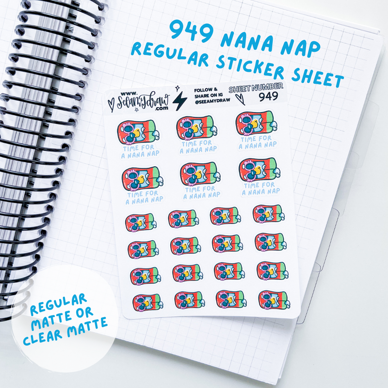 Nana Nap | Sticker Sheet