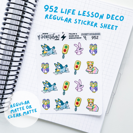 Life Lesson Deco | Sticker Sheet