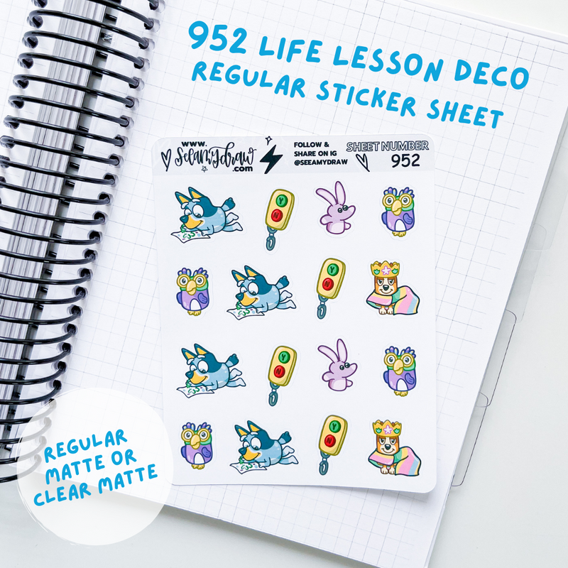 Life Lesson Deco | Sticker Sheet