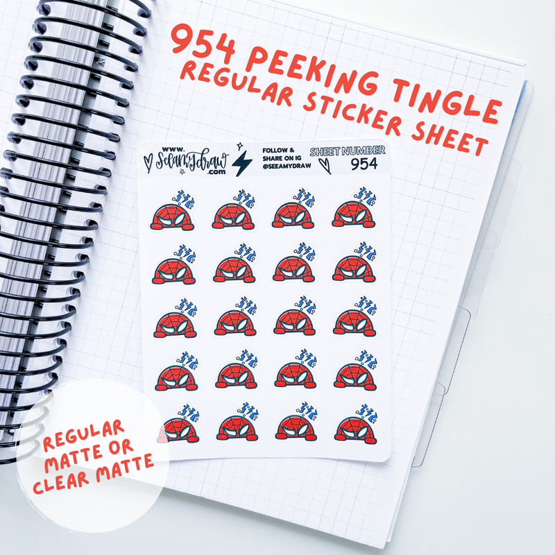 Peeking Tingle | Sticker Sheet