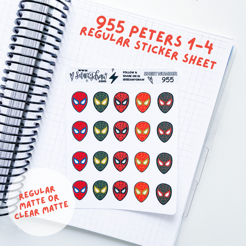 Spider Men | Sticker Sheet