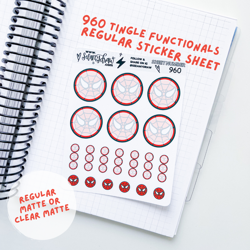 Tingle Functionals | Sticker Sheet
