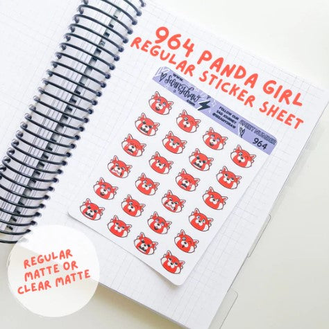 Panda Girl | Sticker Sheet