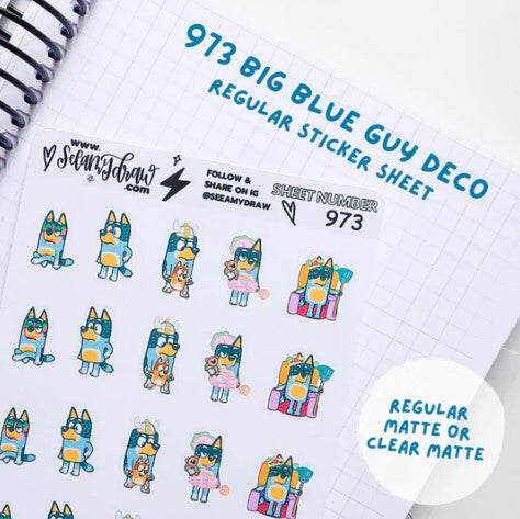 Big Blue Guy | Sticker Sheet