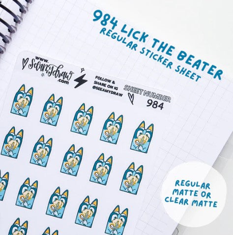 Lick The Beaters | Sticker Sheet
