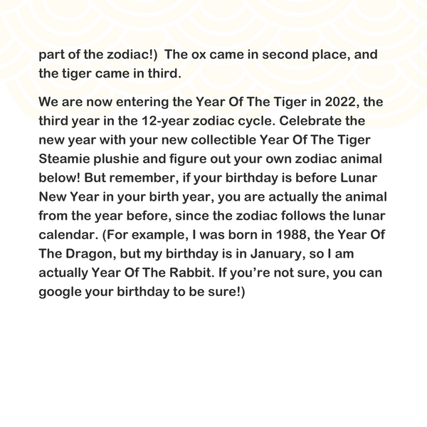 [Day 11] Year Of The Tiger 2022 | Steamie with Tofu the Tiger Hat | Plushie