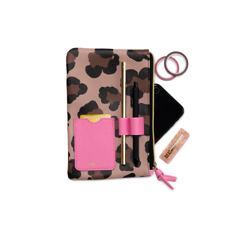 Leopard Pouch with Pen Loop