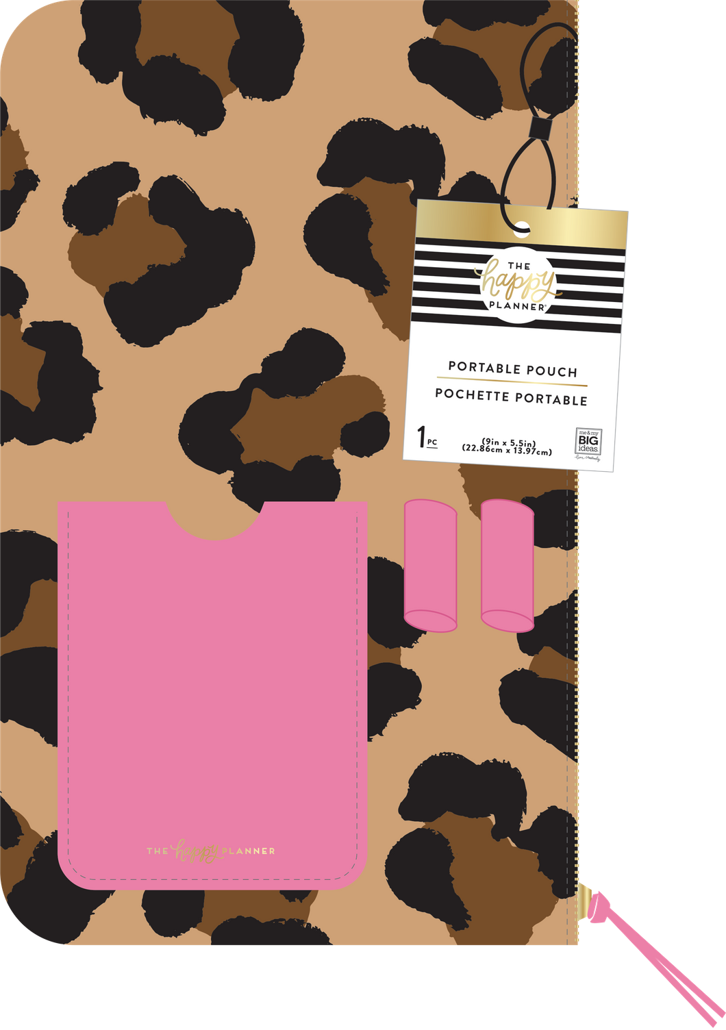 Leopard Pouch with Pen Loop