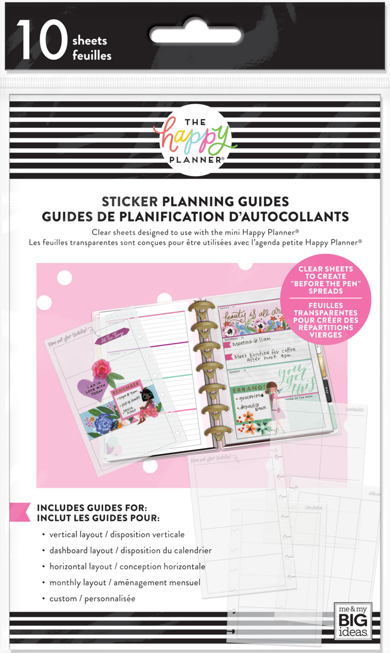 Clear Sticker Planning Guide - Mini