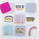 Adulty AF 3x3" Deco Card Pack | Gold Holo Foiled