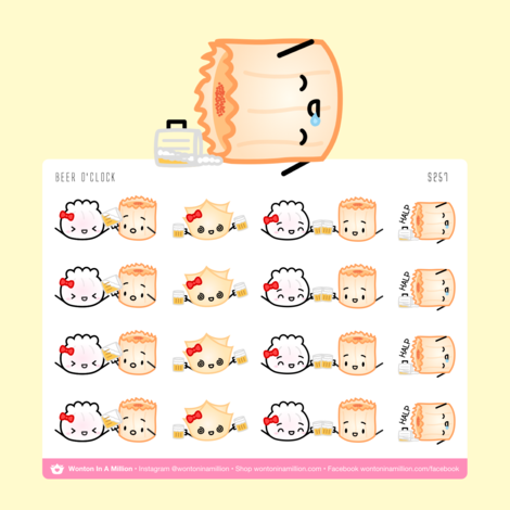 Beer O'Clock | Sticker Sheet