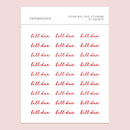 Bill due | Sticker Sheet