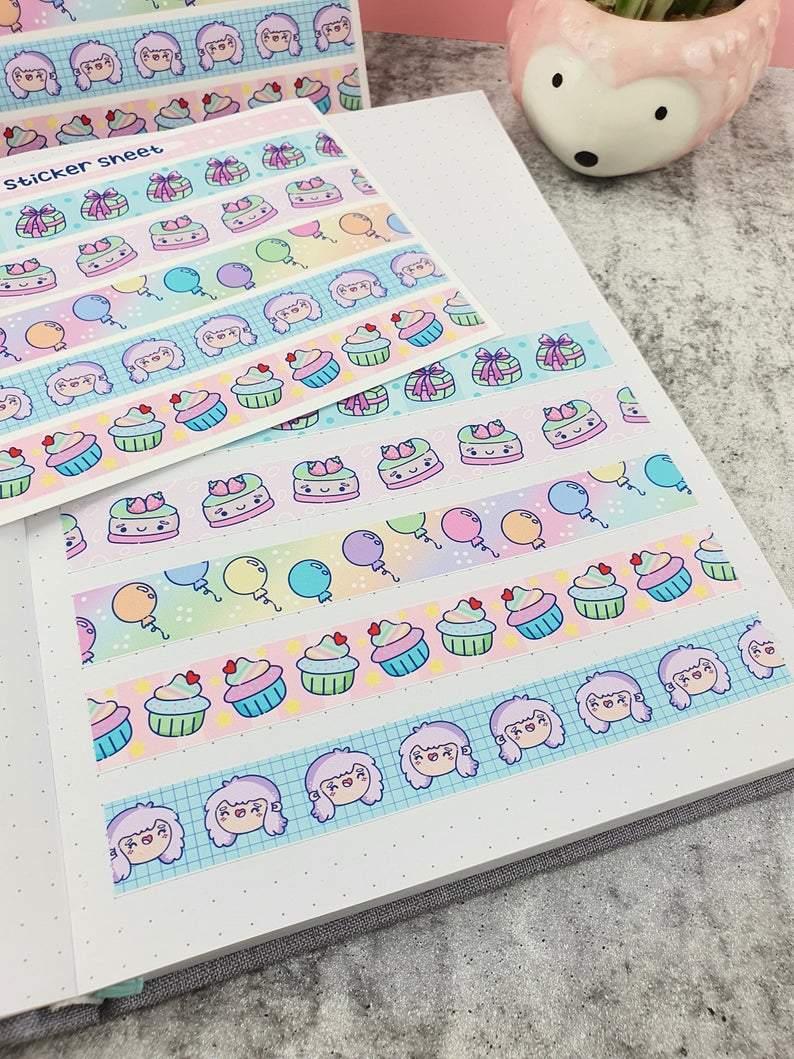 Birthday | Washi Sticker Sheet