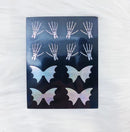 Black-Out Bat Bow + Skeleton Seals