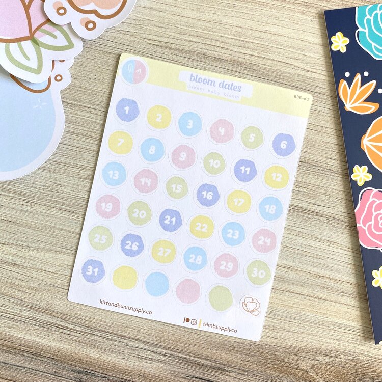 Bloom Dates | Sticker Sheet