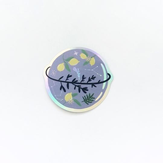 Botanical Planet - Holographic Sticker