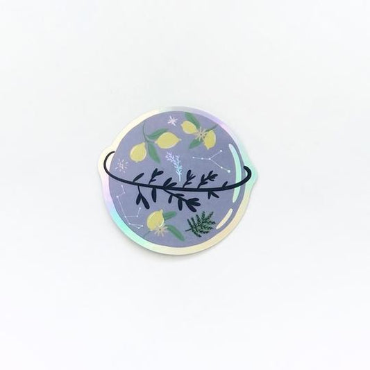 Botanical Planet - Holographic Sticker
