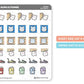 Bouldering / Rock Climbing  | Sticker Sheet