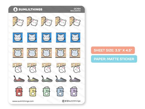 Bouldering / Rock Climbing  | Sticker Sheet