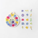 Bright Flower - Washi Paper Flake Stickers