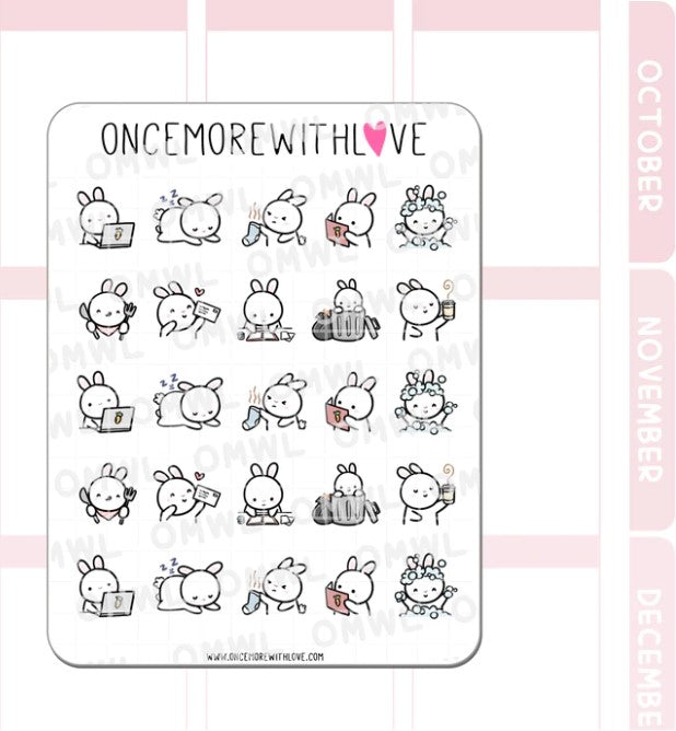 Bunny Activities Sampler | Sticker Sheet