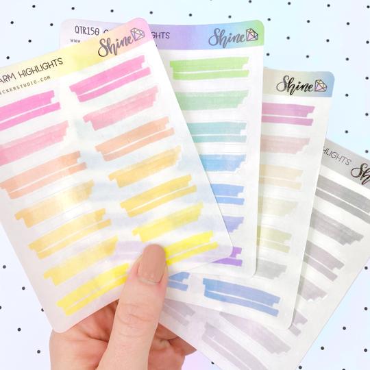CLEAR Highlight Stickers