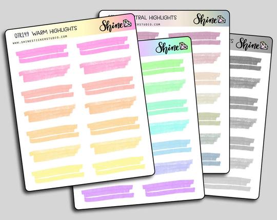CLEAR Highlight Stickers