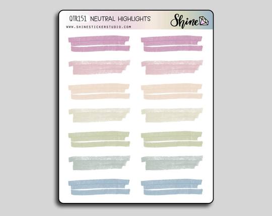 CLEAR Highlight Stickers