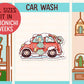 Car Wash | Sticker Sheet
