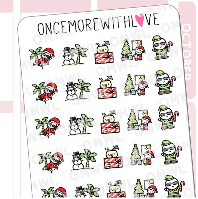 Christmas in July | Sticker Sheet