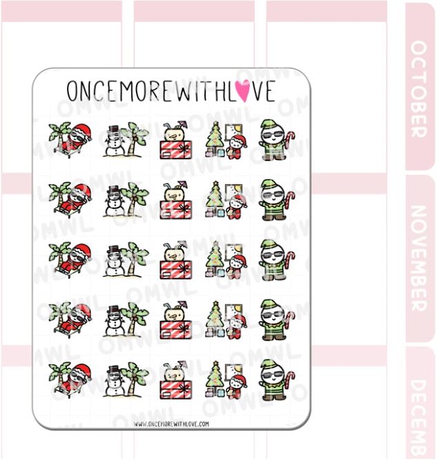 Christmas in July | Sticker Sheet