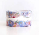 Constellation White Floral Washi Tape