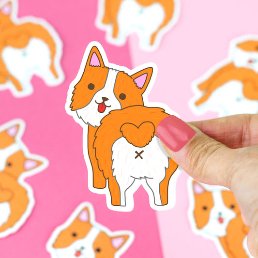 Corgi Heart Butt | Vinyl Sticker
