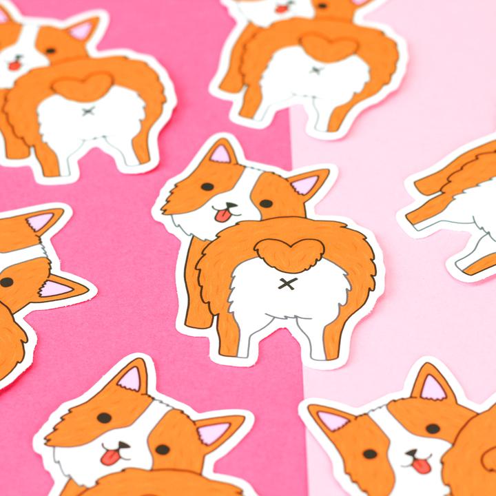 Corgi Heart Butt | Vinyl Sticker