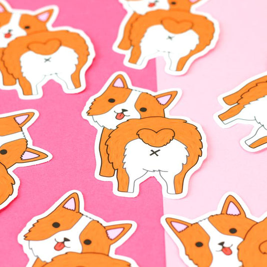 Corgi Heart Butt | Vinyl Sticker