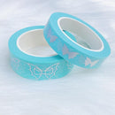 Cotton Candy Blue Bat Bow | Washi Tape Bundle