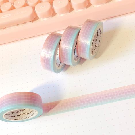 Cotton Candy Gradient Grid | Washi